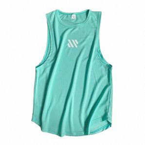 2023 Mens fitn gyms Tank top men Fitn sleevel shirt Male breathable Sports vest Undershirt Gyms Running vest men 655G#