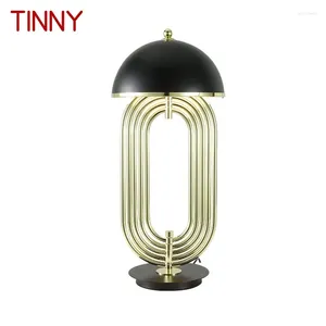 Tischlampen Tinny Moderne LED -Lampe Design E27 Schwarz und Gold kreativer Schreibtisch helles Heimdekorative für Foyer Wohnzimmer Büro Schlafzimmer