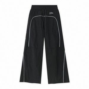 Corredores calças masculinas mulheres casuais oversized perna larga calças de carga sweatpant harajuku calças largas y2k streetwear verão l44j #