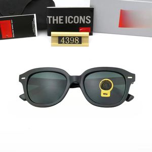 2024 Designer Polarized 4398 Uomo Donna Reybon Pilot Occhiali da sole UV400 Occhiali Montatura in metallo Lente Polaroid