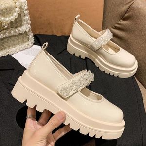 Sapatos de vestido plataforma estilo universitário mulheres jk uniforme lolita gótico vintage preto moda kawaii doce meninas loli feminino