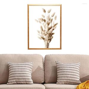 Decorative Flowers Lake Beach Landscape Picture Canvas Painting Wall Art Bohemia Beige Grass Flower Reed Poster And Print Home Living Room