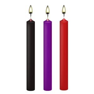 3 PZ/SET BDSM Candele A Goccia Candele Del Sesso Flirtare Prodotti Per Adulti SM Giocattolo Del Sesso Per Le Coppie Rilassamento Candela A Bassa Temperatura