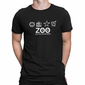 メンズTシャツ動物園テレビ商品ノベルティティーシャツ半袖U2ロックバンドTシャツクルーネック衣類夏W8DX＃