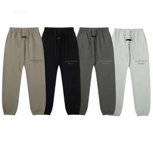 Designer Jogginghose Essentialspants Herren Frauen Hosen Hosen Hosen losen sitzende Jet Schwarz verlängern