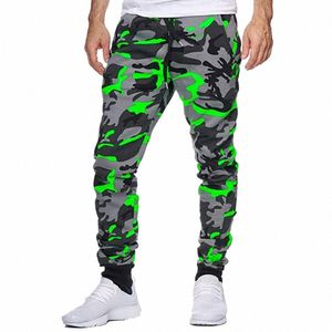 camoue Casual Trousers Men's Camoue Print Elastic Waist Jogging Pants for Autumn Winter Sports Casual Sweatpants A7lk#