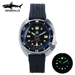 Wristwatches Tactical Frog Men Diver Watch Abalone NH35 Automatic Self Wind Sapphire Crystal C3 Super Luminous Mechanical