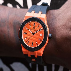 Relógios de pulso Maurice Lacroix Aikon Mens Relógio Pulseira de Borracha À Prova D 'Água Quartzo Inteligente para Homens Esportes Relogio Masculino Reloj Hombre 2345F