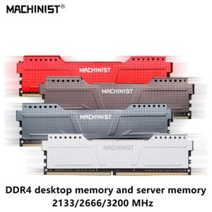 MACHINIST DDR4 RAM 8GB 16GB 2133MHz 2666MHZ 3200 Desktop ou 2133 ECC REG Server Memory 16G Rams 240322