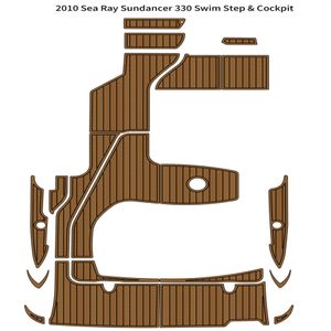 2010 Sea Ray Sundancer 330 Badeplattform, Cockpit-Pad, Boot, EVA-Schaum, Teakdeck, Seadek MarineMat, Gatorstep-Stil, selbstklebend