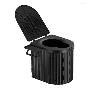 Tampas de assento de vaso sanitário atualizadas com suporte de papel removível para acampamento para ambientes internos e externos