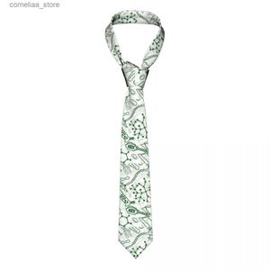 Gravatas de pescoço Gravatas de ciência Gravatas masculinas femininas de poliéster magro 8 cm de largura química química gravatas para homens ternos acessórios gravatas presente y240325