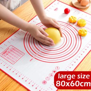 Tools Kitchen Accessories Gadgets Large Silicone Baking Mat Sheet Pizza Dough NonStick Pastry Cooking Tools Kitchen Utensils Supplies