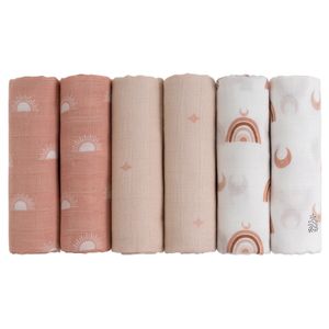 Gllquen Baby Cotton Muslin Swaddle Reeceing Blankets Burp Cloths Squares Boring Soft Soft for Boy Girl Born 28x28 240311