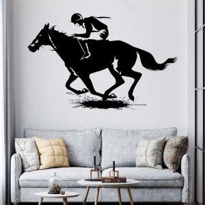 Adesivi Equitazione Corse di cavalli Adesivi murali Sport equestri Ippodromo Scuderie Decor Decalcomanie in vinile Casa Camera da letto Soggiorno Vestire