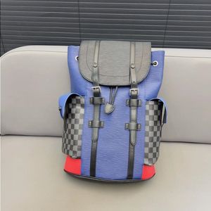 23SS Zaino da uomo di design di lusso Borsa tote Zaino con ondulazione dell'acqua Borsa per computer Borsa da libro casual all-in-one da uomo Out-Of-Home Pjdl