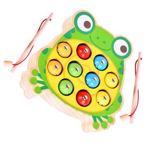 Magnetic Fishing Toy Learning Fine Motor Skills Wooden Game No Toxic Promote Parent Child Interaction for Boys Girls 240321