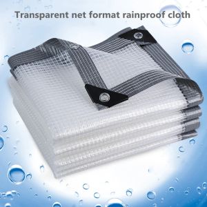 Nets Thickness: 0.3mm Rainproof Cloth PE Film Balcony Garden Tarpaulin Greenhouse Succulent Plant Keep Warm Grid Rainproof Cloth