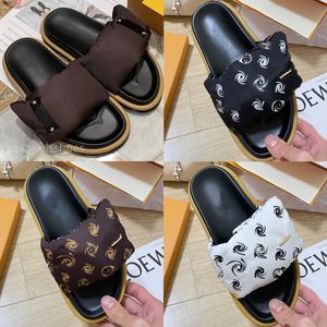 designer sandals slippers Slides luxury beach slippers mens womens summer slippers designer pool pillow sandals casual slippers flats for women sandal with box