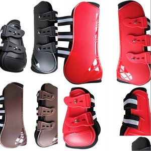 Tack Equipment For Horse Care Products 4 Pcs Front Hind Boots Adjustable Leg Equine Guard Equestrian 251 X2 Drop Delivery Sports Outdo Otd6J