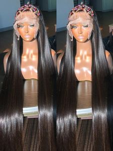 30 32inch 13x6 Lace Front Human Hair Wigs 360 Full HD Lace Frontal Wig Pre Plucked Brazilian Bone Straight Wigs for Women