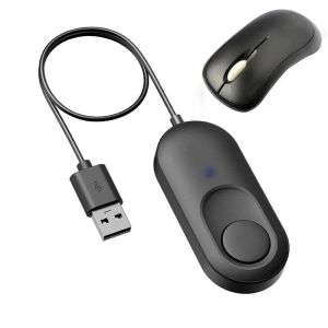Mice Mouse Jiggler USB Driver Free Undetectable Mouse Jiggler For Computer 3 Speed Mouse Mover Simulate Mouse 1 Pc USB Mouse Jiggler