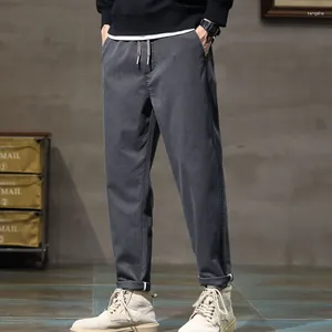 Pantaloni da uomo Taglie forti M-5xl Pantaloni da jogging cargo cargo da lavoro dritti da uomo morbidi elastici in vita uomo nero grigio blu