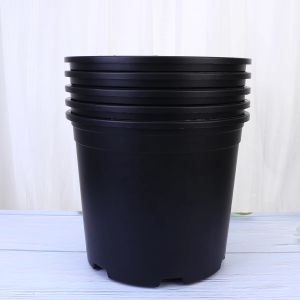 プランター1/3/5ガロン厚いプラスチック製の植木鉢の丸い木の成長バケツガーデンバルコニープランターポット