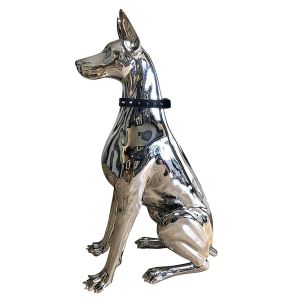 Sculture Decorazioni per la casa Scultura Cane Doberman Arte di piccole dimensioni Statue di animali Figurine Camera Decorazione della casa Accessori Decorazione del soggiorno