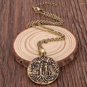 Pendant Necklaces Double Side Carve Parents & Several Children Family Tree Of Life Necklace Coin Mom Dad Kids Mothers Day Fathers Gift