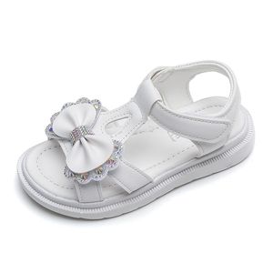 Mädchen Sandalen Sommer Kinder Prinzessin Sandalen Student Weiche Sohle Kleine Mädchen Mittelschule Klettverschluss Ultraleichte Mode Schuhe