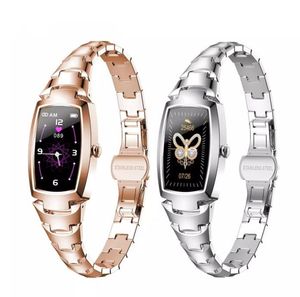 2021 H8 Pro Smart Watch Fashion Lovely Wristbands Women039s Watches Heart Reating Call Reminder SmartWatch Blueto7943763