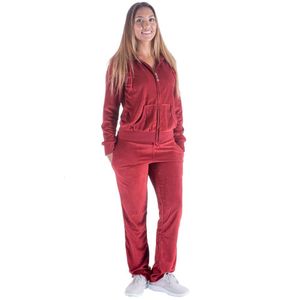 Leehanton Damen-Jogginganzüge-Sets, Lauf-Velours-Outfit, Reißverschluss, Aufwärmen, 2-teiliger Trainingsanzug mit Kapuze und Hose