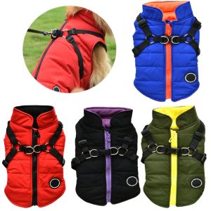 Jackets Winter Pet Dog Jacket For Large Dog Warm Clothes With Labrador Waterproof Coat For Small Medium French Bulldog Outfits