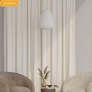 Perdeler Oturma Odası Yatak Odası Yemek Odası Highend Krem Beyaz Kraliyet Velvet Perde Yumuşak Orta Kalın Otel Ev Dekorasyon