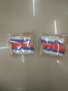 Acessórios 300 pçs pacote rússia palito bandeiras de papel comida bolo palitos cupcake frutas cocktail varas decoração palito bandeira