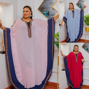 Ubranie etniczne Kobiety muzułmańska duża sukienka Dubai Abaya Turcja Kaftan African Sukienki Dashiki Chifon szwa Arabska suknia Maroko tradycyjna