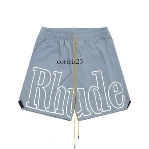 Rhude Shorts Fashion Beach Pants Designer Shorts Rhude T Shirt Summer High Quality Street Wear Red Blue Black Pants Mens Rrhude Shirt Men's Summer Shorts 5944