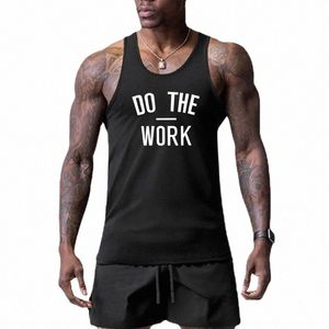 Herren Tank Tops Gym Stringer Weste Fitn Kleidung Mesh Quick Dry Bodybuilding Slim Fit Base Layer Sport Sleevel Unterhemd A0gi #