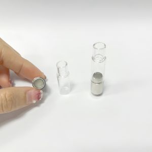 Wax Glass Cartridge 1ml 2ml Dry Herb Vape Device Empty Mental Cart Vape Herbal Vaporizer