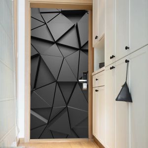 Filmer 3D Effekt Simuleringsdörrpasta kylskåpspasta väggpasta sovrum vardagsrum dekoration dörr klistermärke dörr tapet