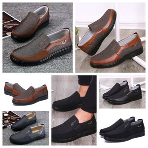 Shoe GAI sneakers Casual Shoe Men Single Business Rounds Toe Shoe Casual Soft Sole Slippers Flat Mens Classic comfortables Leather shoes soft size EUR 38-50