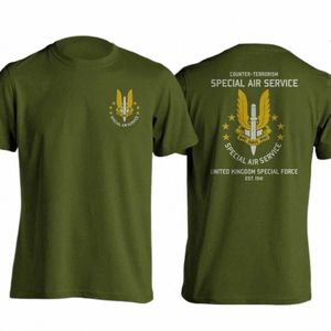 counter Terrm Special Air Service Royal British Army Special Elite Forces T-shirts 41Kg#