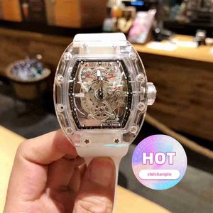 Watches Wristwatch Designer Luxury Mens Mechanical Watch 2023 Automatic Transparent Hollow Out Personlig lysande vattenprou