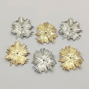 Arrivo 29x32mm 100 pz Ottone Fascino Fiore Pendenti Per Collana Fatta A Mano Orecchini FAI DA TE Parti di Risultati Dei Monili Componenti 240309