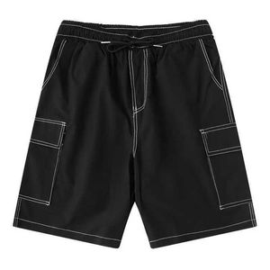 Shorts masculinos de rua japonesa, calções de verão para homens, calças de produtos de moda coreana, hip hop, calções casuais j240325