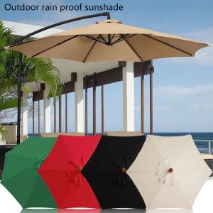 Nets 2M 6 Bones Polyester Umbrella Sunshade Waterproof AntiUV Replacement Canopy Cover Cloth Outdoor Beach Patio Garden Supplies