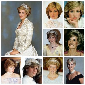 Stitch Princess of Wales Diamond Rhinestones Malowanie Lady Diana Spencer Cross Stitch Haft Imbroader Mosaic Drill Craft Decor