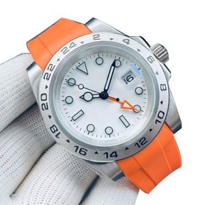 Mens watches Designer watch 42MM 2813 Automatic Mechanical Movement Watch Rubber Strap Sports wind Fashion Wristwatch Montre de lu257U