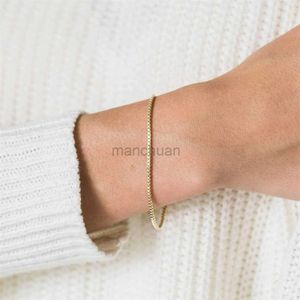 Chain JUJIE 316L stainless steel box chain bracelet suitable for women 2mm wide womens gift charm bracelet jewelry wholesale/direct shipping 240325